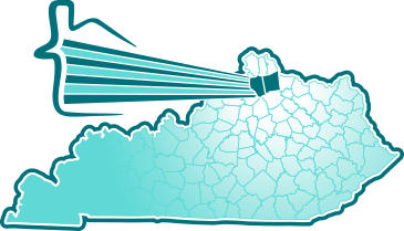 Map showing the location of Williamstown in Kentucky.